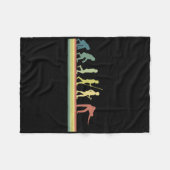 Retro Billiards Human Evolution Lover Gift Pool Sn Fleece Deken (Voorkant (Horizontaal))