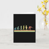 Retro Billiards Human Evolution Lover Gift Pool Sn Kaart (Gele Bloem)