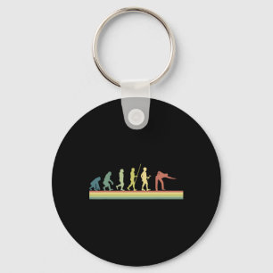 Retro Billiards Human Evolution Lover Gift Pool Sn Sleutelhanger