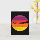 Retro Billiards Silhouette Pool Table Snooker Pyra Kaart (Gele Bloem)