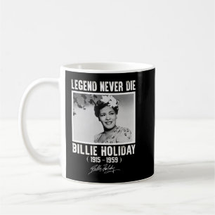 Retro Billie Holiday Handtekening Legends Koffiemok
