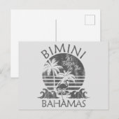 Retro Bimini Bahama's Briefkaart Vakantie Cruise (Voorkant / Achterkant)