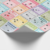 Retro Bingo Cadeaupapier (Hoek)