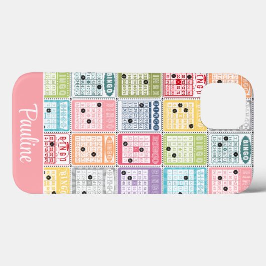 Retro Bingo Case-Mate iPhone Case (Achterkant (horizontaal))