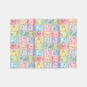 Retro Bingo Fleece Deken (Voorkant (Horizontaal))