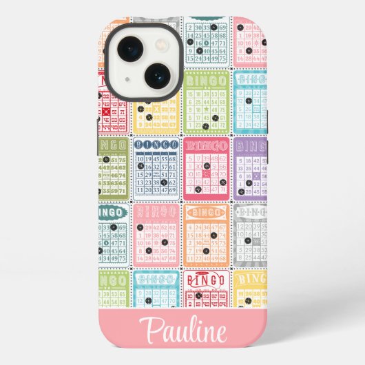 Retro Bingo iPhone Hoesje (Achterkant)