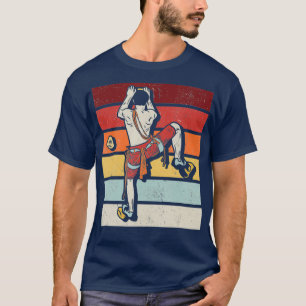 Retro binnenwand klimberbergklimmen t-shirt