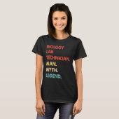 Retro Biology Lab Man Myth Legend T-shirt (Voorkant volledig)