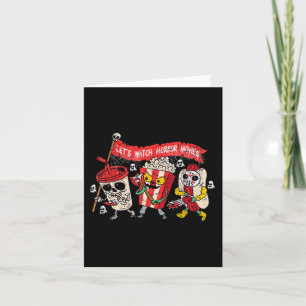 Retro Bioscoop Concessies Laten we Horrorfilms Kij Kaart