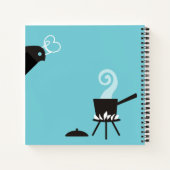Retro Bird Chef Personal Cookbook Recept notitiebo Notitieboek (Achterkant)