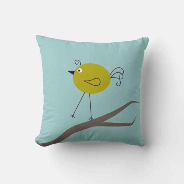 Retro Bird Decorative Pillow Kussen (Voorkant)