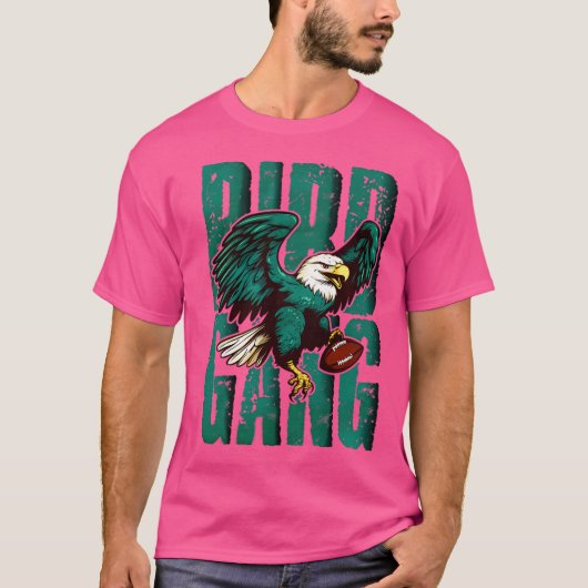 Retro Bird Gang Philadelphia Eagles T-shirt (Voorkant)
