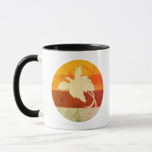 Retro BirdofParadise Sunset Mok
