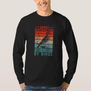 Retro Birdwatcher Animal gemakkelijk verstoord doo T-shirt