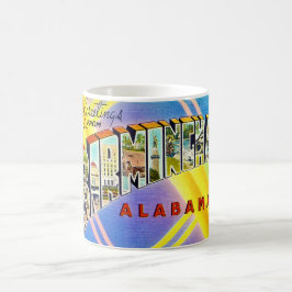 Retro Birmingham AL Briefkaart Mok