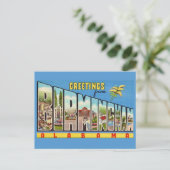 Retro Birmingham AL Groet Briefkaart (Staand voorkant)