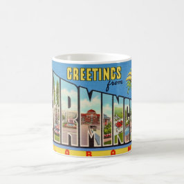 Retro Birmingham AL Wenskaart Mok