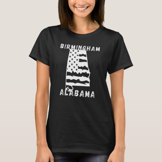 Retro Birmingham Alabama Apparel T-shirt (Voorkant)