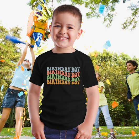 Retro Birthday Boy T-shirt
