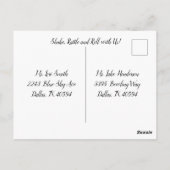 Retro Birthday, elke leeftijd van 1950, Briefkaart (Achterkant)