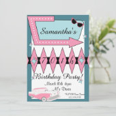 Retro Birthday Elke leeftijd van 1950 Kaart (Staand voorkant)