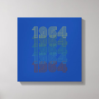 Retro Birthday Gift Man Dad Uncle Vintage Classico Canvas Afdruk