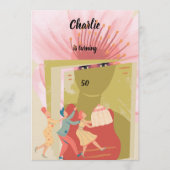 Retro birthday kaart (Voorkant)