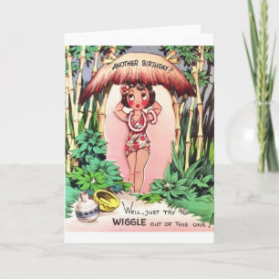 Retro Birthday-kaart - nog een verjaardag?! Humor Kaart