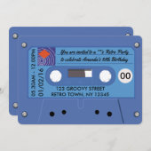 Retro Birthday Party - Gepersonaliseerd Kaart (Voorkant / Achterkant)