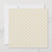 Retro Birthday Party Invitation - Gold Kaart (Achterkant)