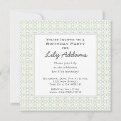 Retro Birthday Party Invitation - Limoen Kaart (Voorkant)