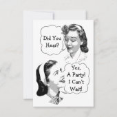 Retro Birthday Party V2 Kaart (Voorkant)
