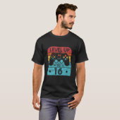 Retro Birthday Video Game 16 jaar oud gamerniveau T-shirt (Voorkant volledig)