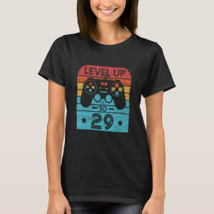 Retro Birthday Video Game 29 jaar oud gamerniveau T-shirt