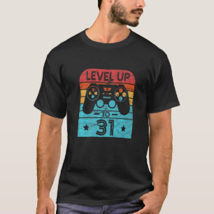 Retro Birthday Video Game 31 Years Old Gamer Level T-shirt