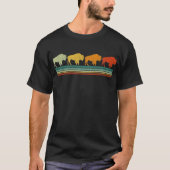 Retro Bison American Buffalo T-shirt (Voorkant)