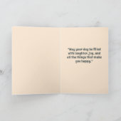 Retro Bison Buffalo Gelukkige Verjaardag Kaart (Binnen)