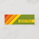retro BISTRO Mini Visitekaartje (Voorkant)