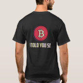 retro bitcoin Crypto heb ik je dat verteld T-shirt (Achterkant)