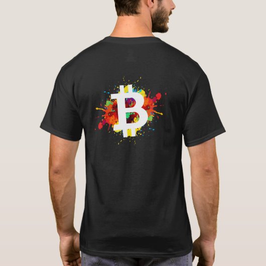  retro bitcoin Crypto T-shirt (Achterkant)