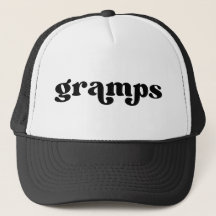 Retro Black and White Grandpa American Gramps