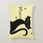 Retro Black Cat Accent Kussen (Voorkant(Verticaal))