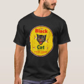 Retro Black Cat Firecrackers T-shirt (Voorkant)