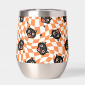 Retro Black Cat Oranje controlepatroon (Achterkant)