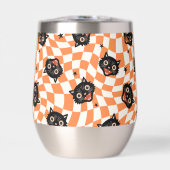 Retro Black Cat Oranje controlepatroon (Voorkant)