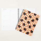Retro Black Cat Oranje controlepatroon Planner (Display)