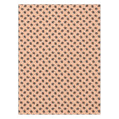 Retro Black Cat Oranje controlepatroon Tafelkleed (Voorkant)