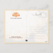 Retro Black Cat with Jack O' Lantern Feestdagenkaart (Achterkant)