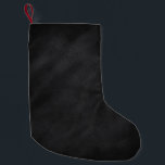 Retro Black Chalkboard met 2 knoppen afdrukken Kleine Kerstsok<br><div class="desc">Deze leuke voorraad heeft een ontwerp dat eruit ziet als een oud vuil bord, met de afdruk aan beide zijden. Dit kunstwerk heeft de blik en de textuur van een oud stijlzwart karton dat vaak is geschreven, gewist en gewassen. Het verdwijnt uit aan zeer donker bij de randen voor een...</div>