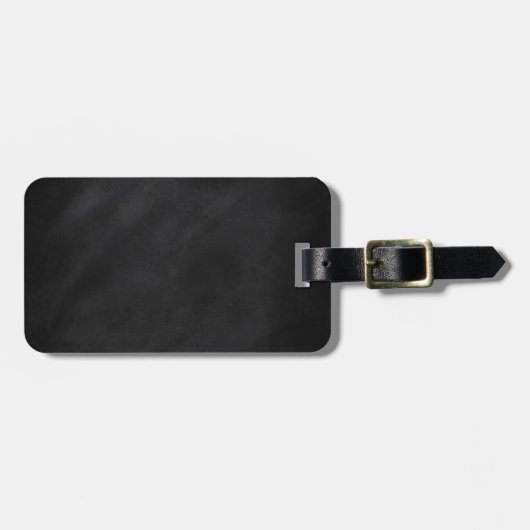 Retro Black Chalkboard textuur Bagagelabel (Voorkant horizontaal)